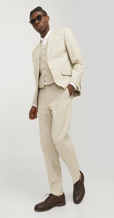 Actual product image Jack & Jones Slim Fit Linen Trousers (50)