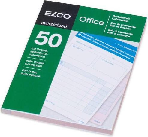 Actual product image Elco Copy pad delivery note/order note A6 4-language 50 sheets