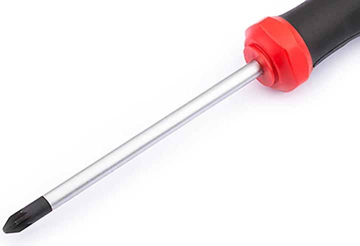 Actual product image Rs Pro PZ2 POZIDRIV Screwdriver, CrV steel, 210 mm / Blade 100 mm (Pozidriv cross recess (PZ))