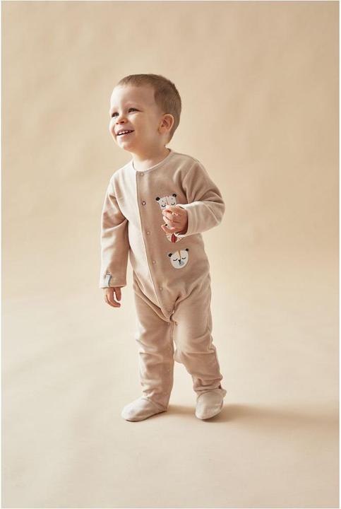 Immagine prodotto Noukies Tuta in velluto con teste di tigre beige taglia 74 (74)