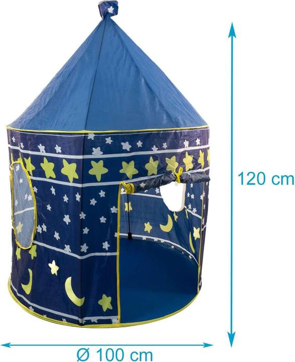 Actual product image Intirilife Children's play tent for boys and girls with carrier bag