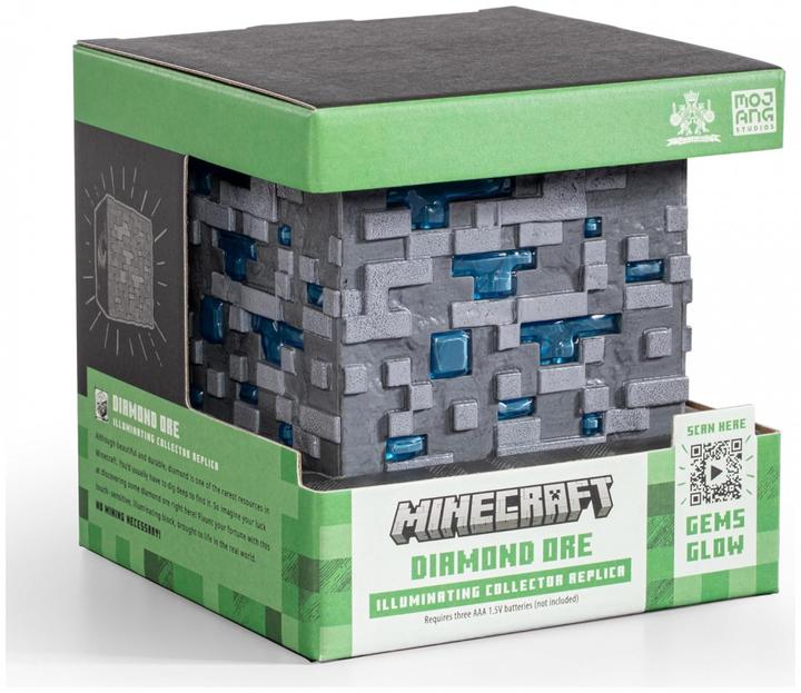 Produktbild Noble Collection Minecraft Replik Illuminating Diamond Ore Cube 10 cm