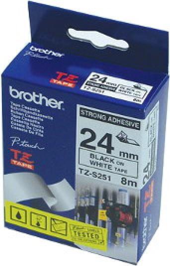 Produktbild Brother Tze-S251 (2.40 cm, Schwarz, Weiss)