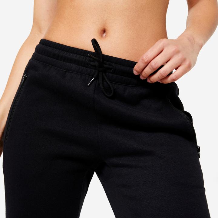 Image du produit Domyos Pantalon de jogging femme Slim - noir (W35)