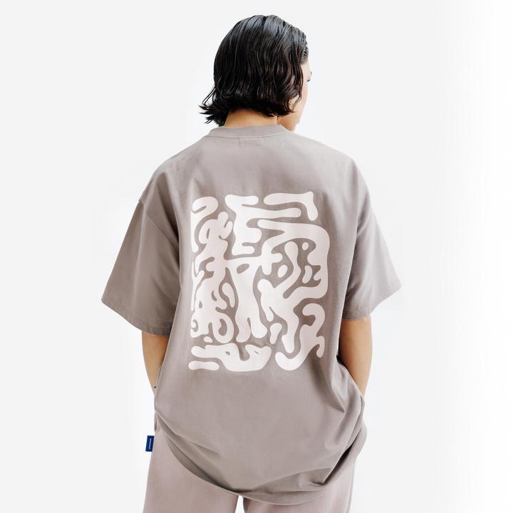 Image du produit Decathlon T-shirt graphique mixte, Elementals, marron (XL)
