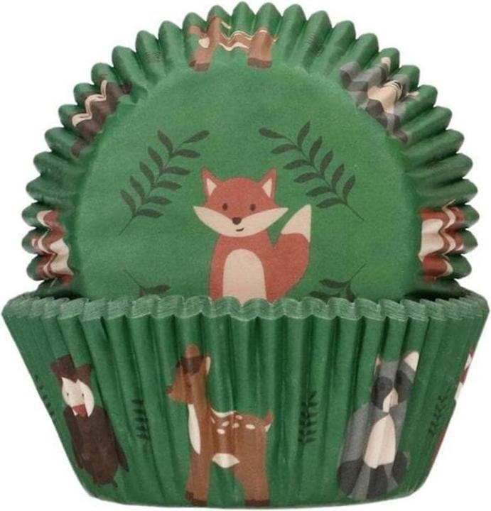 Actual product image FunCakes Muffin Baking Tin Forest Animals 48 Pieces (5 cm)