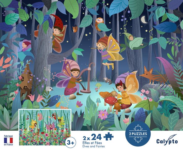 Produktbild Calypto Elfen und Feen 2x24 Teile Puzzle (24 Teile)