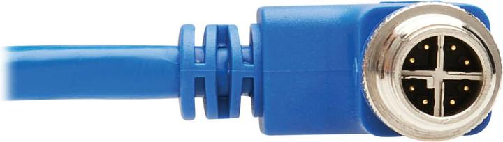 Immagine prodotto Eaton M12 X-Code Cat6 1G UTP CMR-LP Cavo Ethernet ad angolo retto M/M IP68 PoE Blu 5m 16,4 f (UTP, CAT6, 5 m)