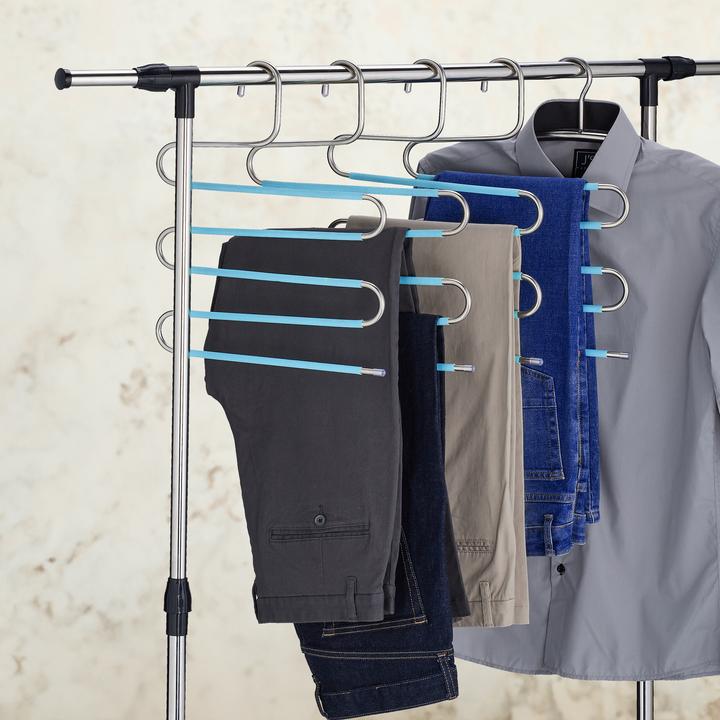 Immagine prodotto Relaxdays 4x appendini multipli per pantaloni (1 x)