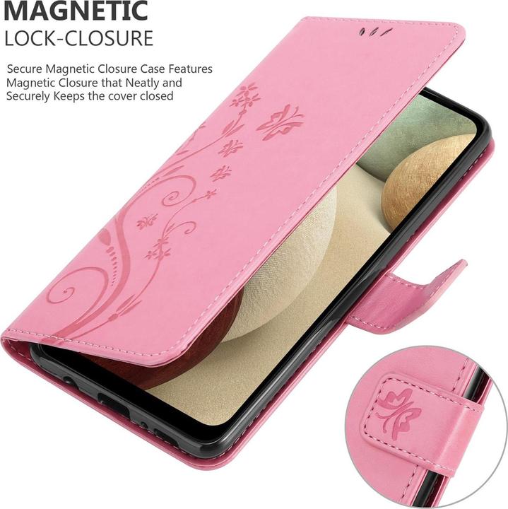 Actual product image Cadorabo Flower Book Cover (Samsung Galaxy A12)