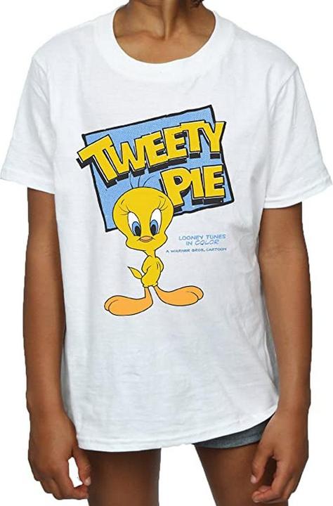 Immagine prodotto Looney Tunes Maglietta da ragazza Tweety Pie in cotone (116)