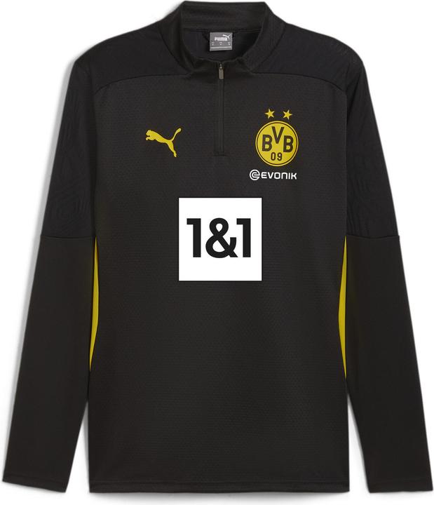 Puma BVB Training 1/4 Zip Top with Sponsor