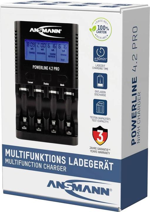 Produktbild Ansmann Powerline 4.2 Pro (1 Stk., HR03, Ladegerät ohne Akku)