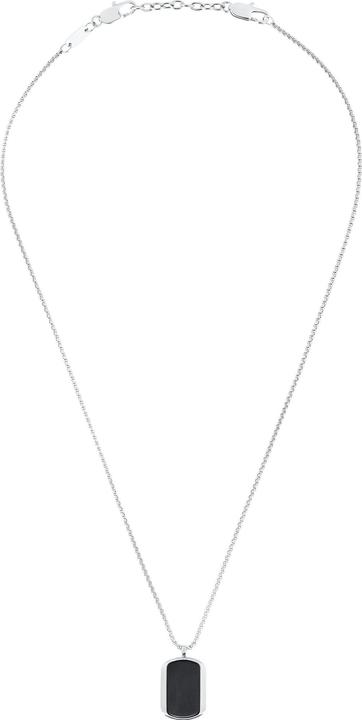 Produktbild S.Oliver Halsschmuck für Herren, Stainless Steel, Achat (Edelstahl, 55 cm)