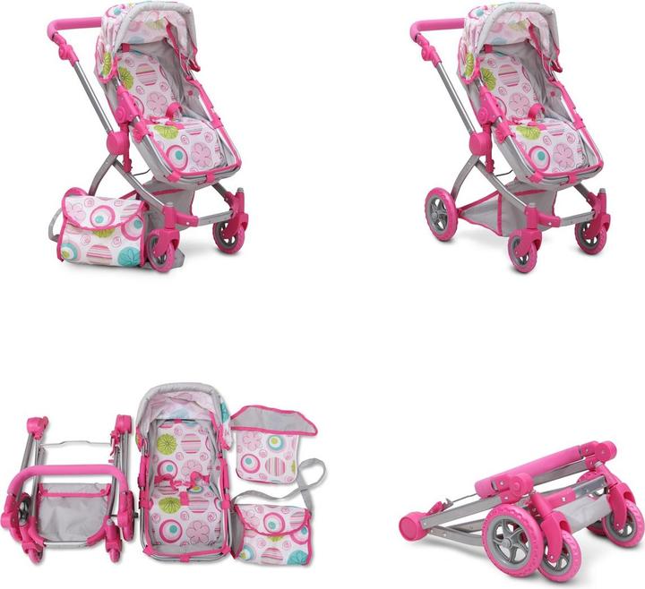 Immagine prodotto Moni Carrozzina per bambole Nano rosa Rose 9651B