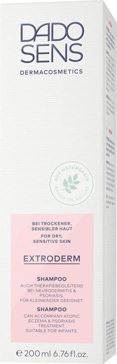 Actual product image Dado Sens EXTRODERM Shampoo - Dry & sensitive scalp (200 ml, Liquid shampoo)