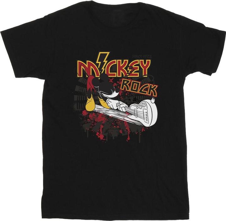 Actual product image Disney Mens Mickey Mouse Smash Guitar Rock T-Shirt (5XL)
