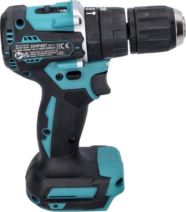 Produktbild Makita DHP 487 T1 Akku Schlagbohrschrauber 18 V 40 Nm Brushless + 1x Akku 5,0 Ah - ohne Ladegerät (Akkubetrieb)