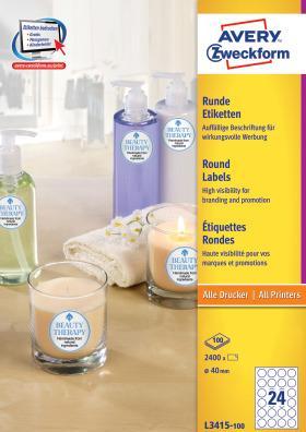 Image du produit Avery Étiquettes rondes