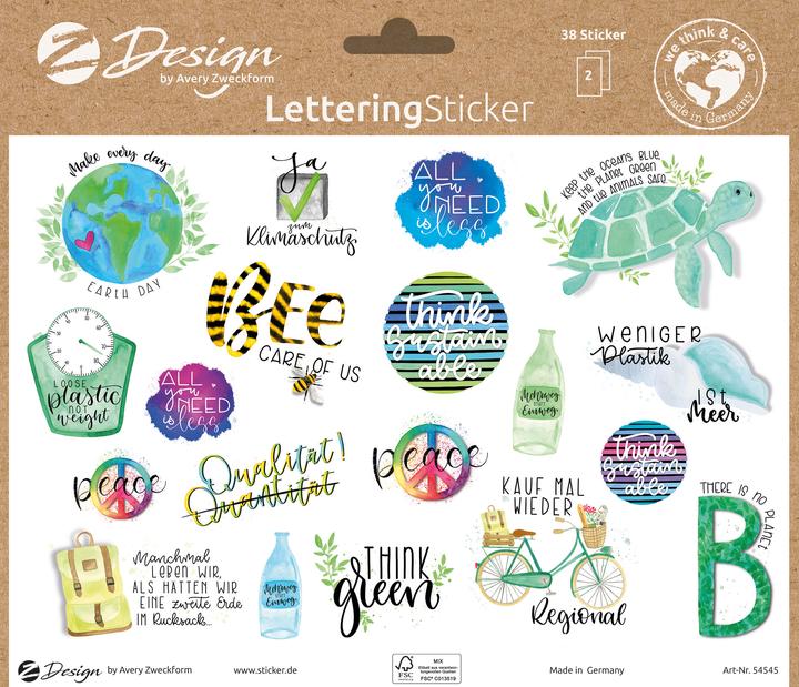 Actual product image Avery Lettering Stickers