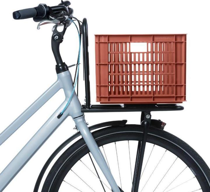 Produktbild Basil Fahrradkiste M,29.5L, recycelter Kunststoff, terra red (29.50 l)