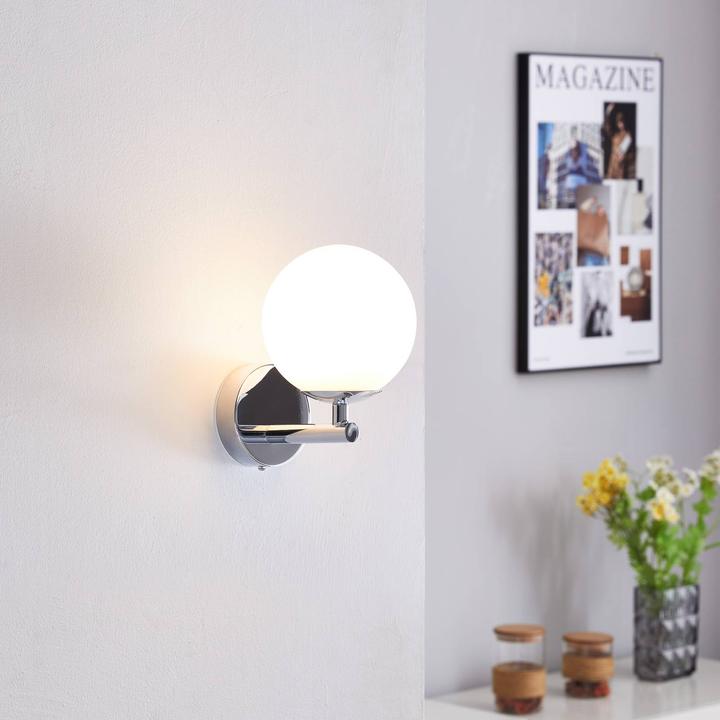 Image du produit Arcchio Applique de salle de bain LED Maviris, sphère, verre (340 lm)