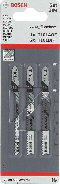 Produktbild Bosch Professional Zubehör PRO Laminate Set, T-Schaft, 3-tlg.