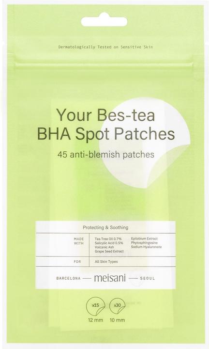 Nährwerte und Zutaten Meisani Your bes-tea bha spot patches (45 ml)