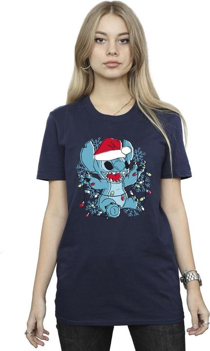 Image du produit Disney - T-shirt LILO AND STITCH CHRISTMAS LIGHTS SKETCH - Femme (S)