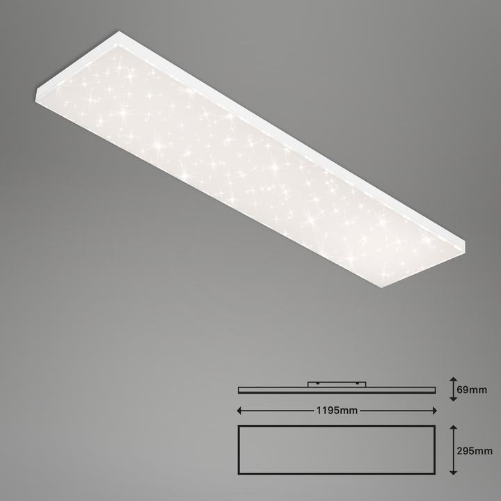 Immagine prodotto Briloner Pannello CCT LED senza cornice, con effetto luminoso stellato, bianco, 1xLED/38W (3800 lm)