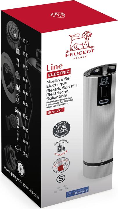 Immagine prodotto Peugeot Macina sale elettrico LINEA ELETTRICA 15 cm alluminio grigio (Sale)
