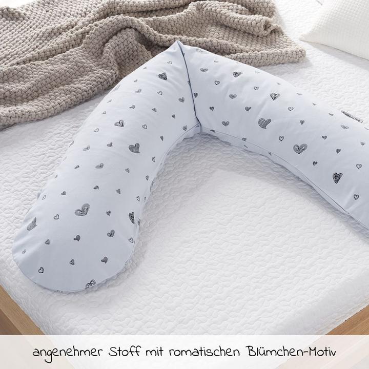 Actual product image Theraline Nursing pillow "The Original" with polyester hollow fibre filling incl. cover 190 cm (190 cm)