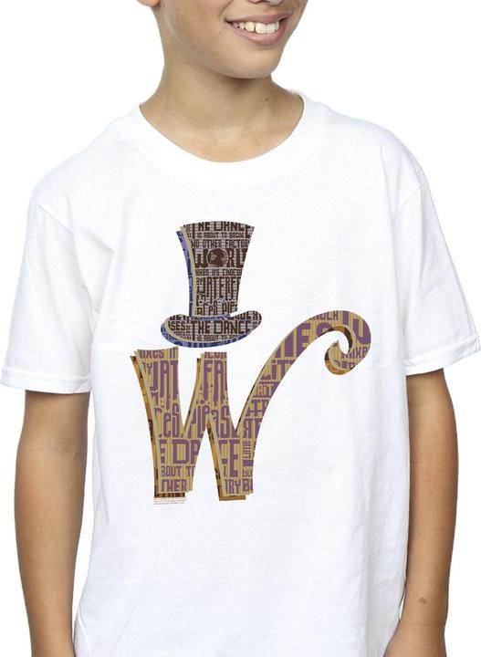 Image du produit Willy Wonka & the Chocolate Factory - T-shirt W LOGO HAT - Garçon (152, 158)