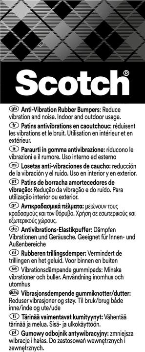 Actual product image Scotch Rubber protective buffer (Stop dampers, 4 Piece)