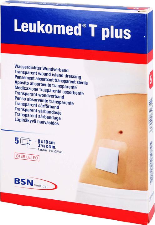 Produktbild BSN T plus transparenter Wundverband 8x10cm mit Wundauflage (5 x)