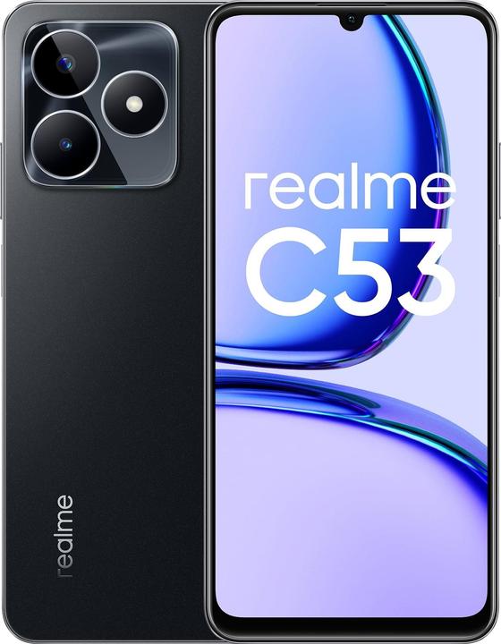 Actual product image realme C53 (128 GB, Mighty Black, 6.74", Dual SIM, 50 Mpx, 4G)