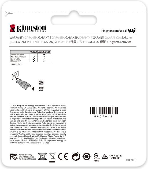 Immagine prodotto Kingston MobileLite Plus microSD (USB)