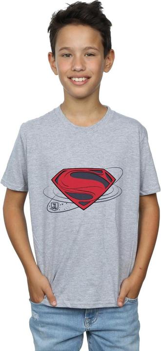 Actual product image Boys Justice League Movie Superman Logo T-Shirt (152, 158)
