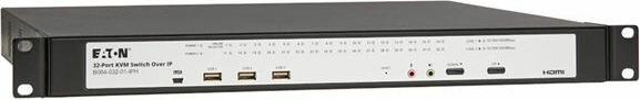 Actual product image Eaton 32-Port KVM over IP Switch - Virtual Media 1 Remote1 Local User HDMI Output 1U Rack-Moun
