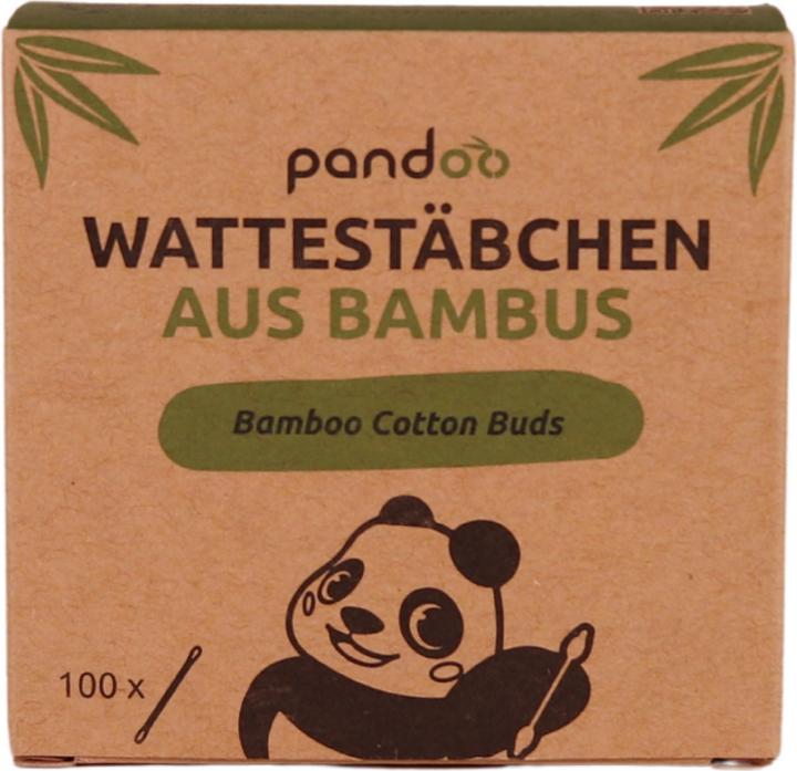 Pandoo Cotton buds made from bamboo and organic cotton 100 pcs