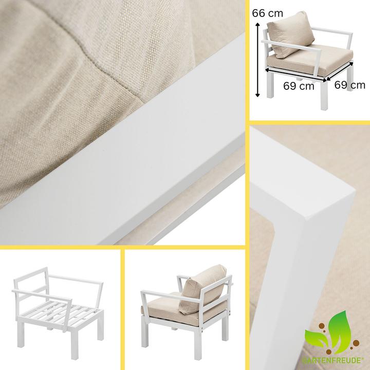 Actual product image Gartenfreude Aluminium armchair Ambience