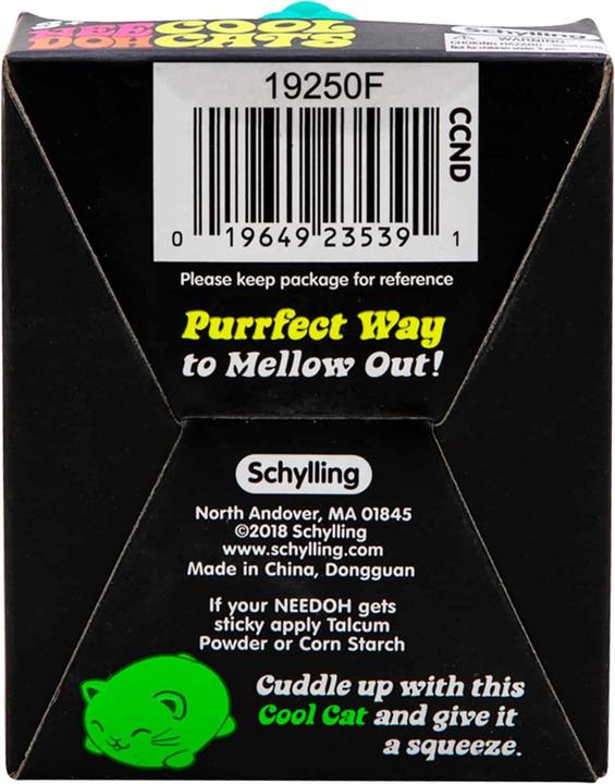 Actual product image NeeDoh Schylling Nee Doh Cool Cats Stress ball