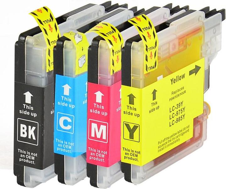 Produktbild Hermex Alternative Tintenpatrone zu Brother LC-985 CMYK (M, BK, Y, C)