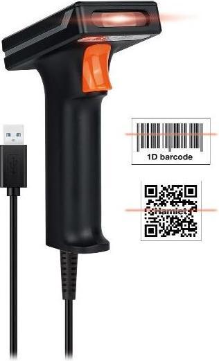 Hamlet Ind 2D-1D-QR Barcode Scanner (1D-Barcodes, 2D-Barcodes, QR-Code)