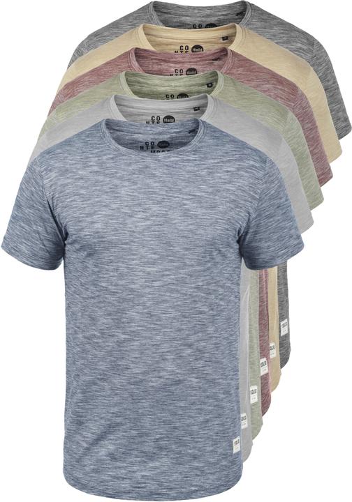 Immagine prodotto Solid Figos T-Shirt A Maniche Corte Maglietta Da Uomo Con Girocollo In Cotone 100% (XL)
