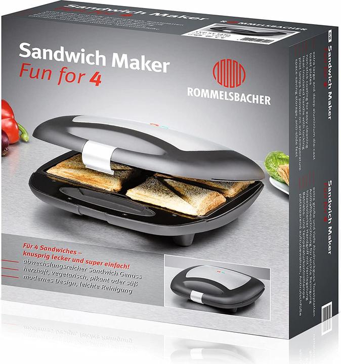 Produktbild Rommelsbacher Sandwich Maker ST 1410 (CH-Stecker)