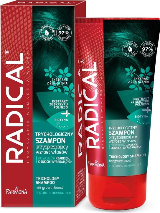 Actual product image Farmona Radical Trichological Shampoo for accelerated hair growth (200 ml, Liquid shampoo)