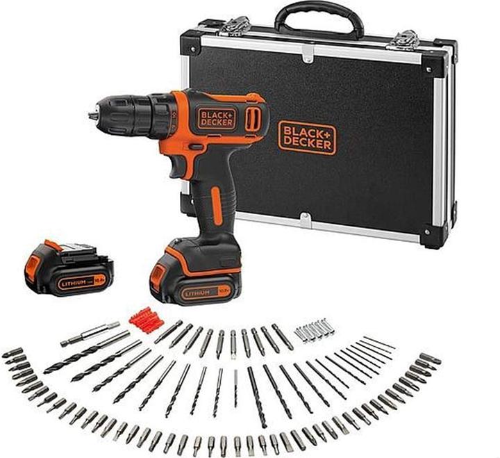 Image du produit Black & Decker & Decker BDCDD12BAFC perceuse (Fonctionnement sur batterie)