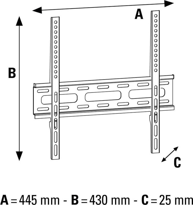Produktbild Hama Fix (Wand, 56", 30 kg)