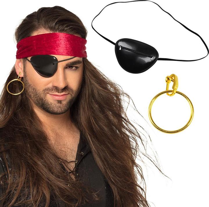Image du produit Boland Bandeau pirate avec boucle d'oreille